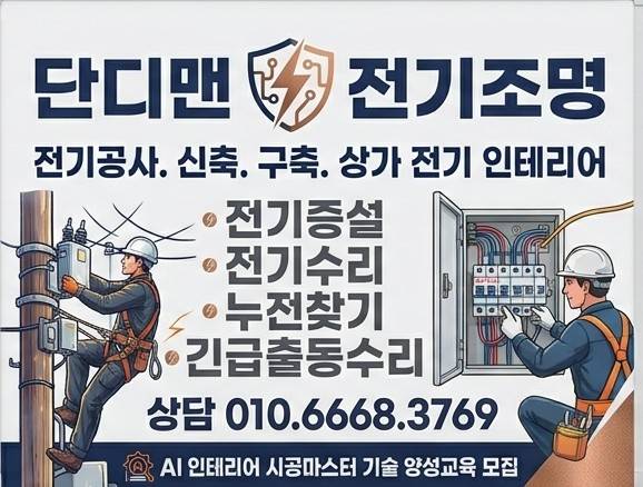 대구 남구 전기·조명 시공 사진 5
