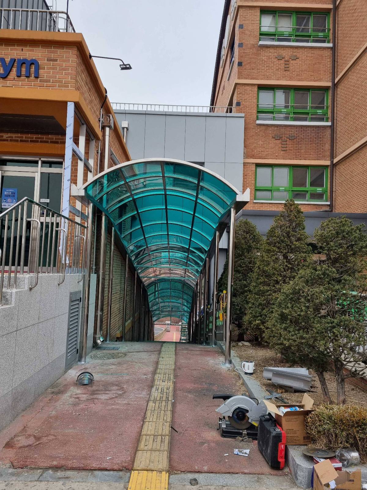 데크,렉산,금속 시공 사진