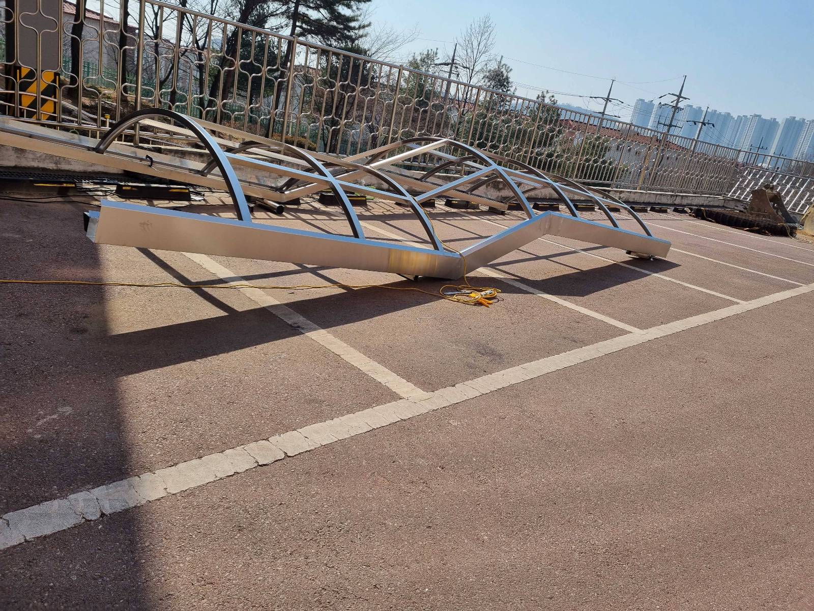 데크,렉산,금속 시공 전 사진